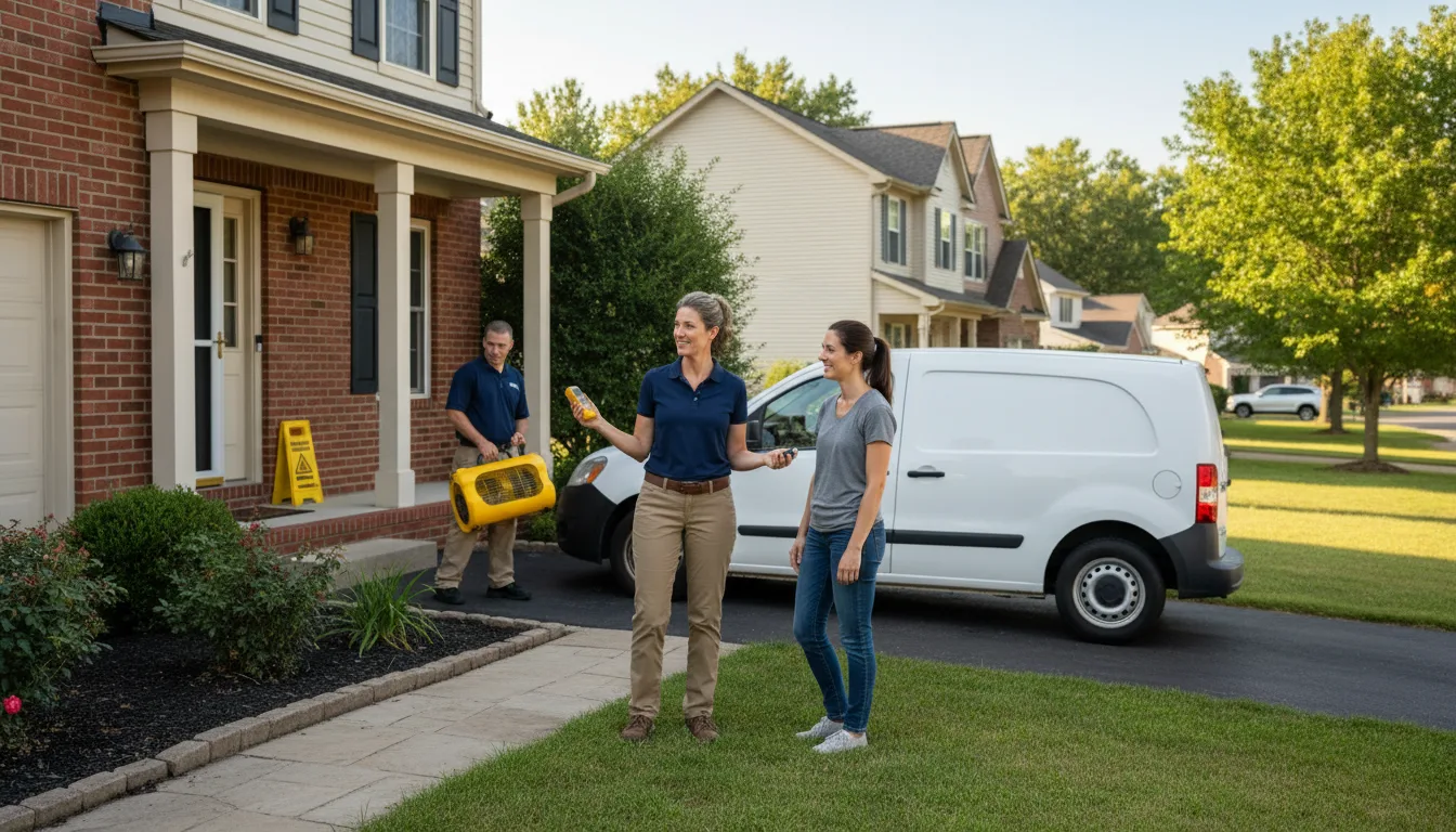 Residential water damage restoration in Carbondale, IL
